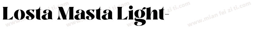 Losta Masta Light字体转换